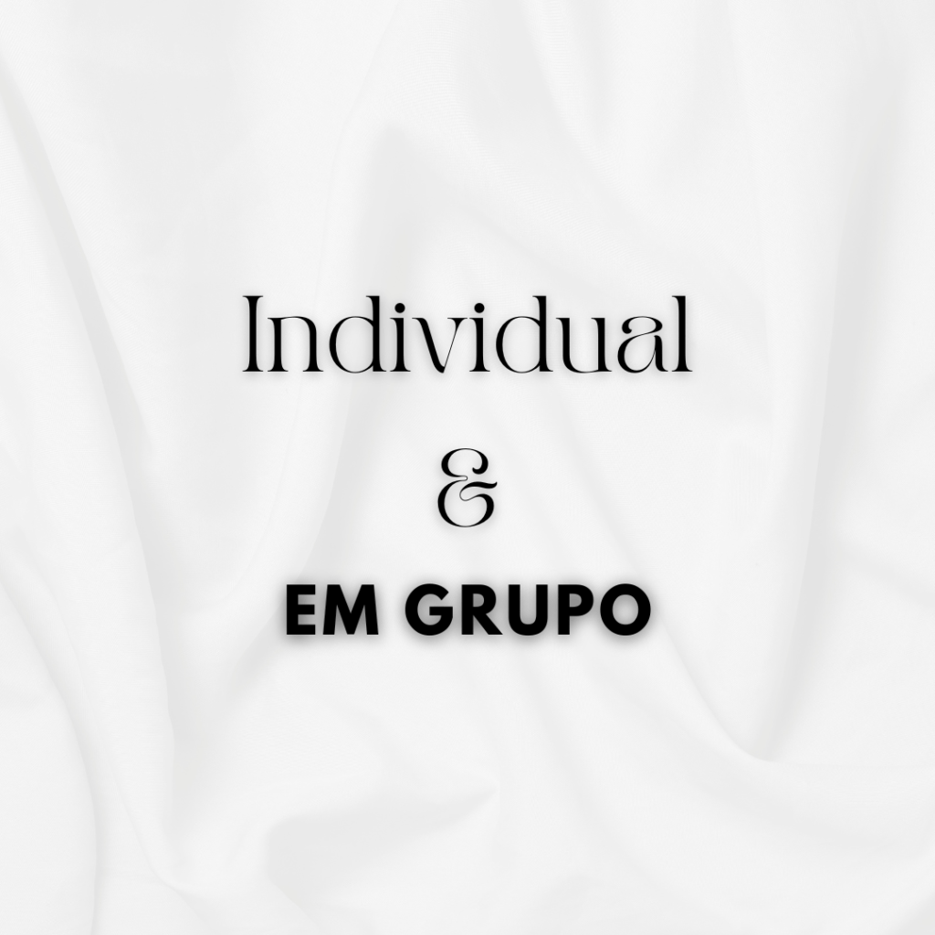 WORKSHOP INDIVIDUAL E EM GRUPO