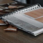 interior da agenda com frase de inspiração